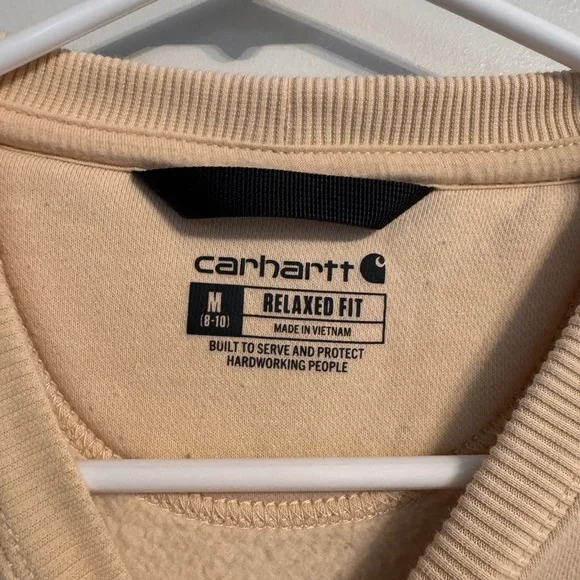 Carhartt Tan Crewneck Sweatshirt with Pocket - Picture 6 of 6